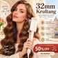 ✨💇‍♀️ TIJDELIJK 50% KORTING! 32mm krultang voor grote, veerkrachtige krullen – 4 warmtestanden & negatieve ionen voor salonkwaliteit thuis!