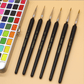 Premium aquarelset van 50 met penseel