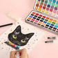 Premium aquarelset van 50 met penseel