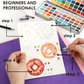 Premium aquarelset van 50 met penseel